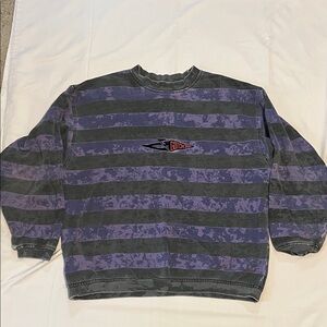 GOTCHA Men's Purple and Gray Striped Crewneck